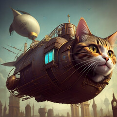 猫行船　ねこうせん　猫の飛行船