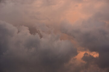 Fototapeta na wymiar clouds in the sky in storm