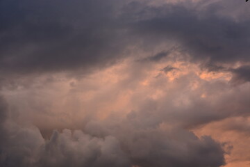 Fototapeta na wymiar clouds in the sky storm