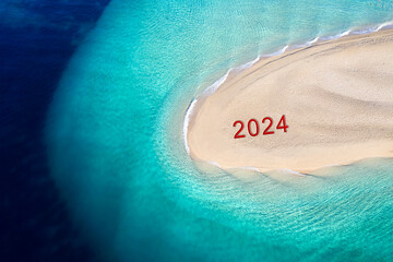 2024 neues Jahr für Urlaub am Meer