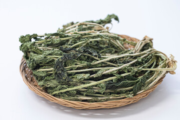 Korean food ingredient dried radish greens, Siraegi