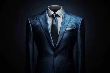 Elegant men formal suit floated. Generate Ai