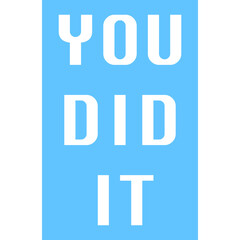 You Did It Sticker Element-05