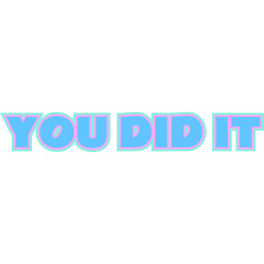 You Did It Sticker Element-07