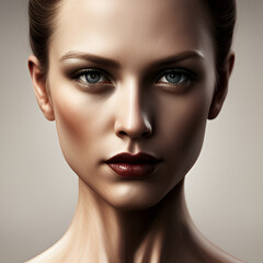 Fototapeta premium a stunningly beautiful nordic woman. Generative AI