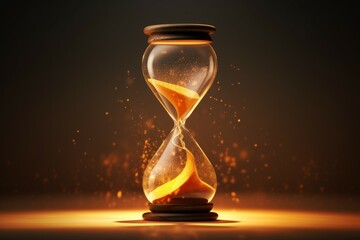 Hourglass action object. Generate Ai
