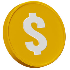 coin dollar 3D icon