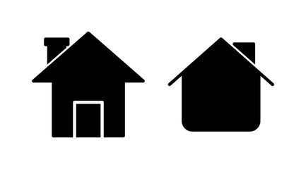 Home icon vector. House vector icon
