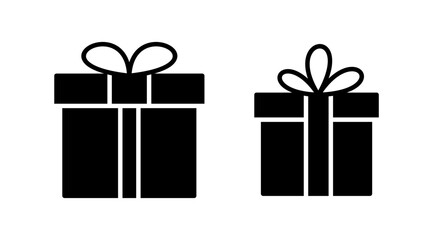 Gift icon vector. gift box icon. birthday gift