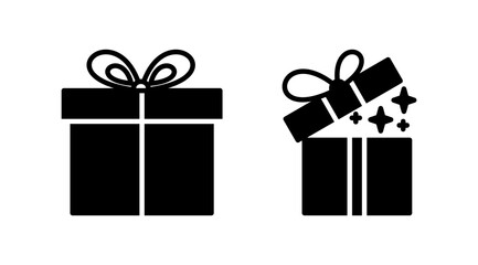 Gift icon vector. gift box icon. birthday gift