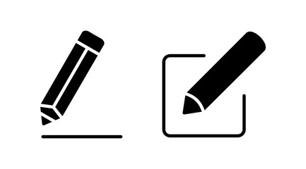 Edit icon vector. edit document sign and symbol. pencil