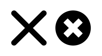 Obraz premium Close vector icon. Delete icon. remove, cancel, exit symbol.