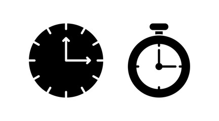Clock icon. Time icon vector. Clock icon in trendy flat style isolated