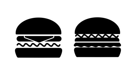 Burger icon vector. hamburger logo icon. fast food icon
