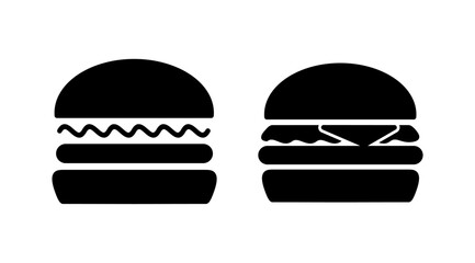 Burger icon vector. hamburger logo icon. fast food icon