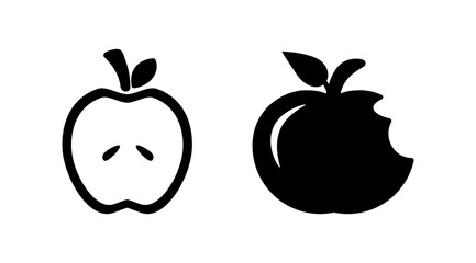 Apple icon vector. apple symbol