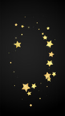 Magic stars vector overlay.  Gold stars scattered