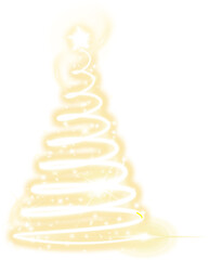 Digital png illustration of christmas tree on transparent background