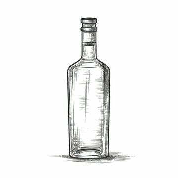 3d Vodka bottle ai generated