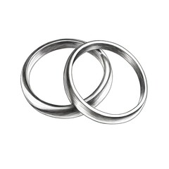 gold Pair wedding rings ai generated