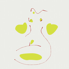 line art body shape icon illustration 