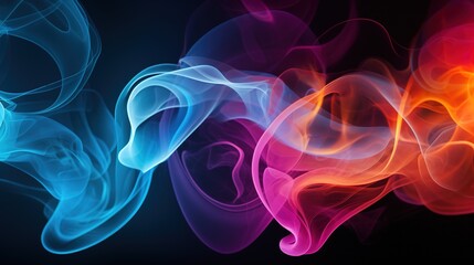 smoke colorful background wave