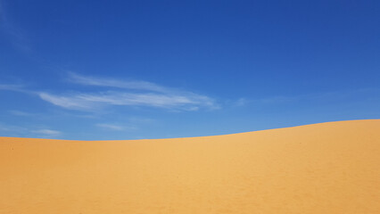 Obraz na płótnie Canvas blue skies and vast deserts