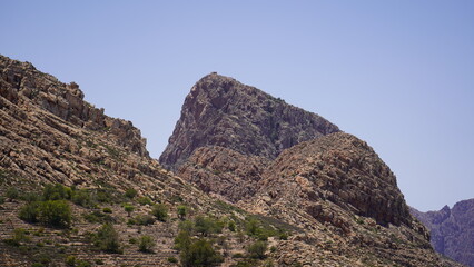 The beautiful mountain peak of Adad Medni in Morocco 1470m