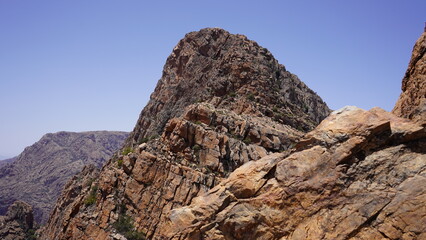 The beautiful mountain peak of Adad Medni in Morocco 1470m