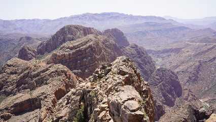 The beautiful mountain peak of Adad Medni in Morocco 1470m
