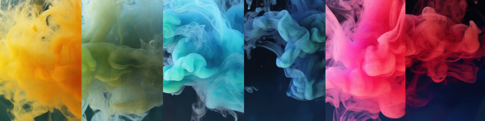 Fototapeta premium Colorful smoke background,created with generative ai tecnology.