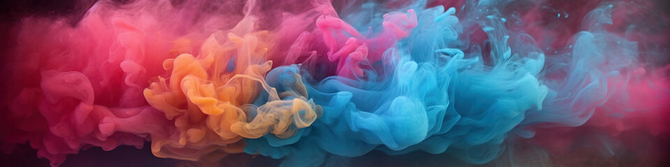 Colorful smoke background,created with generative ai tecnology.