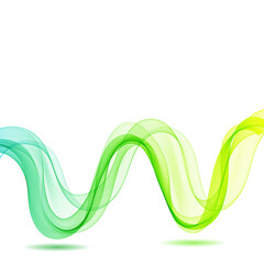 Colorful Design Element Gradient Wave Line Isolated on White Background. Abstract Transparent Smooth Wavy Horizontal Curved Line. Eps 10