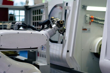 robot working in factory