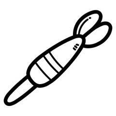 dart line icon style