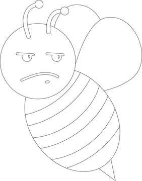 Cartoon Honey Bee Vector Graphic