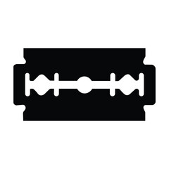 Razor - black vector icon