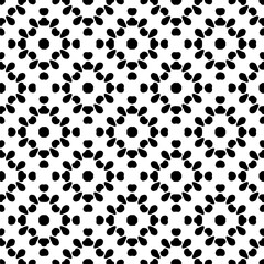 Abstract seamless monochrome pattern on white background for coloring Repeating pattern for banner, card, invitation, postcard, textile, fabric, wrapping paper.