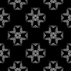 Abstract seamless monochrome pattern on white background for coloring. Design for banner, card, invitation, postcard, textile, fabric, wrapping paper.