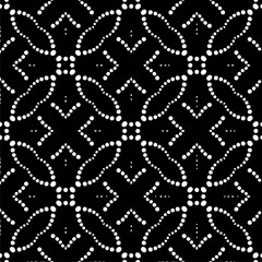 Abstract seamless monochrome pattern on white background for coloring. Design for banner, card, invitation, postcard, textile, fabric, wrapping paper.