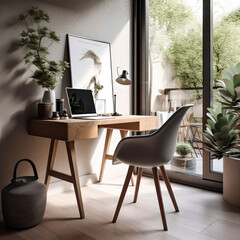 modern office interior - generative ai