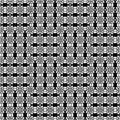 Abstract seamless monochrome pattern on white background for coloring. Design for banner, card, invitation, postcard, textile, fabric, wrapping paper.