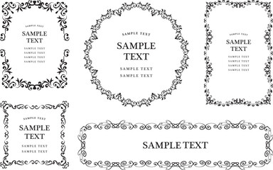 アンティーク　ビンテージ　フレーム飾り枠
