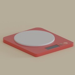 3d rendered kitchen scale perfect for design project
