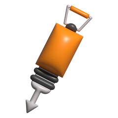 3D Construction Tool Asset Ideal for graphic asset