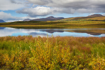 Lake in tundra