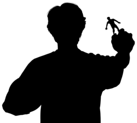 Digital png silhouette image of male football player on transparent background