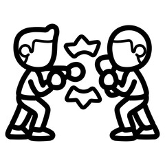 fight line icon style