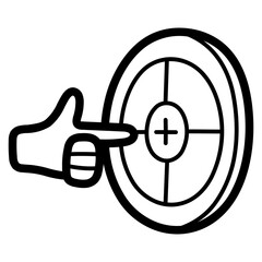 target line icon style