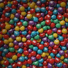 Fototapeta na wymiar colorful chocolate candies background